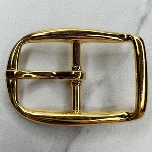Vintage Gold Tone Simple Basic Belt Buckle for up to 1 Inch Belt